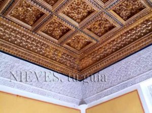 Ceiling detail of the ceilings in the Casa de Pilatos