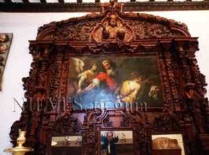 Retablo de madera del Salvador en la Iglesia del Salvador de Sevilla