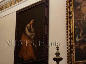 Grandes pinturas al óleo del interior de la Iglesia del Salvador de Sevilla