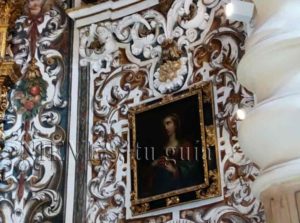 Detail of a wall in the Church of St. Louis of the French in Seville