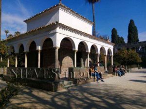 Pavilion in the Alcazar of Seville. Arbor of the Alcove