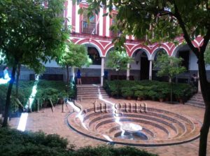 Interior patio Hospital de los Venerables in Seville